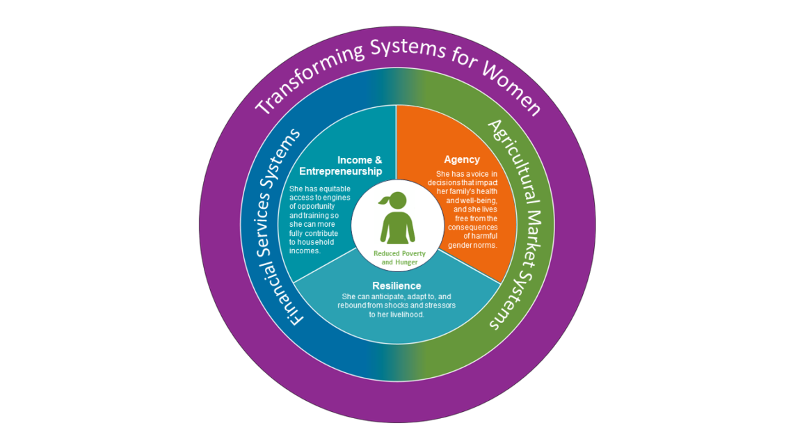 grameen foundation theory of change diagram - agency