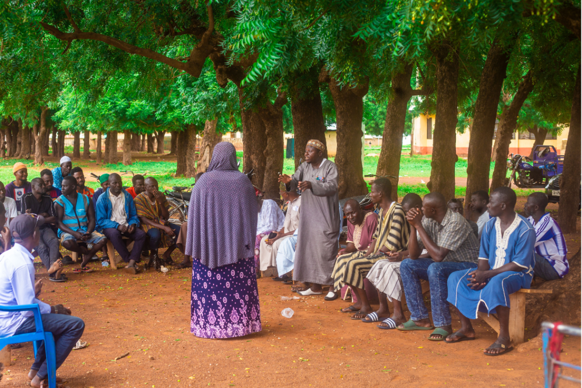 Woman leading group workshop for 10 Spark