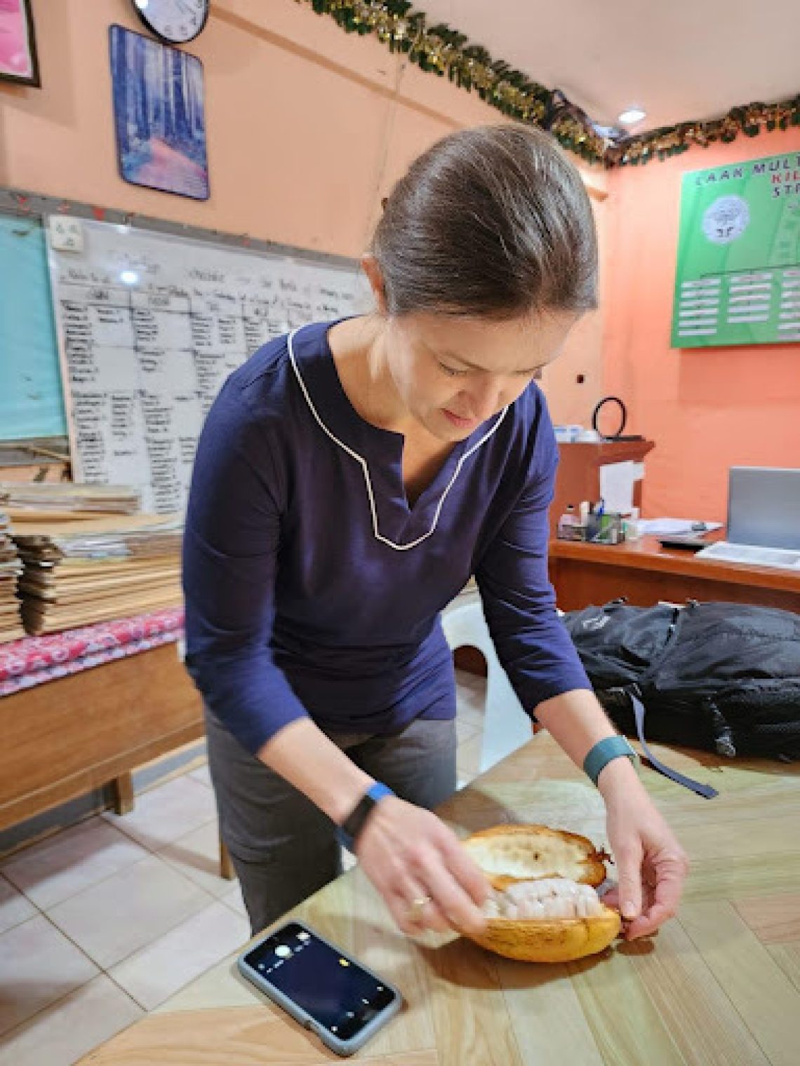 Woman making food