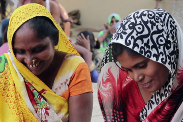 Indian women enjoying learning