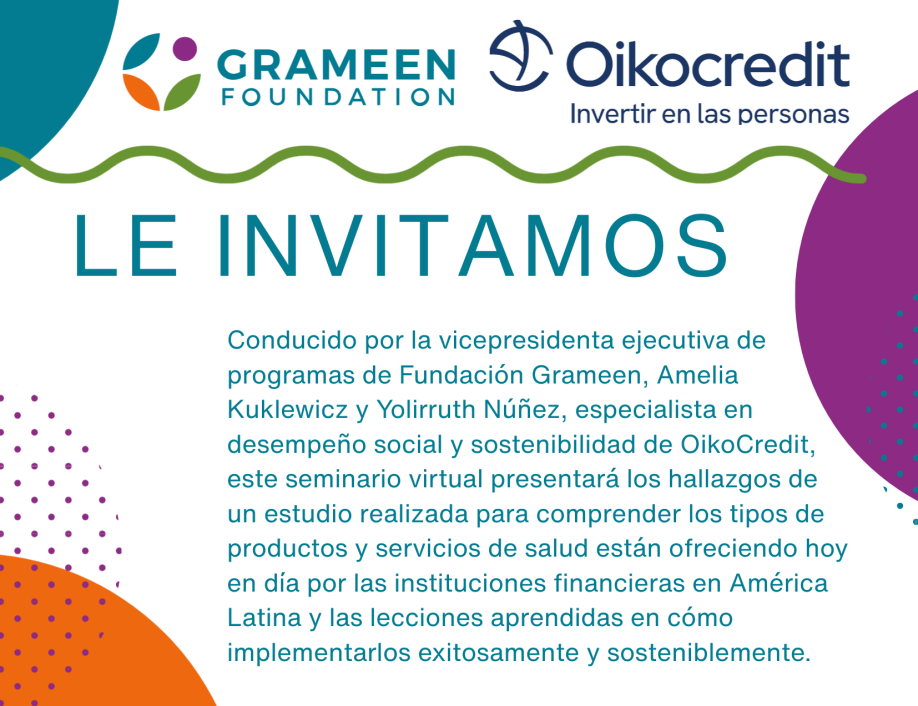 A graphic invitation with different colored circles and lines