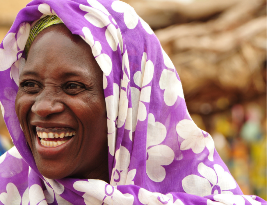 Woman In Purple Scarf Invest HER Image