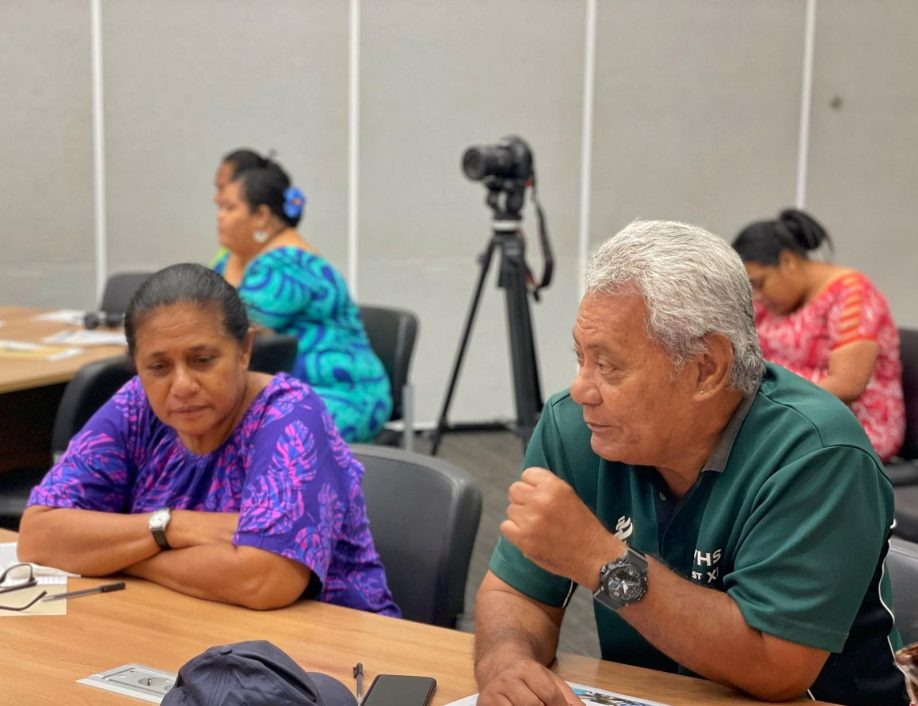 Two participants of Grameen Foundation's Gender Power Dynamics training in the Pacific Islands