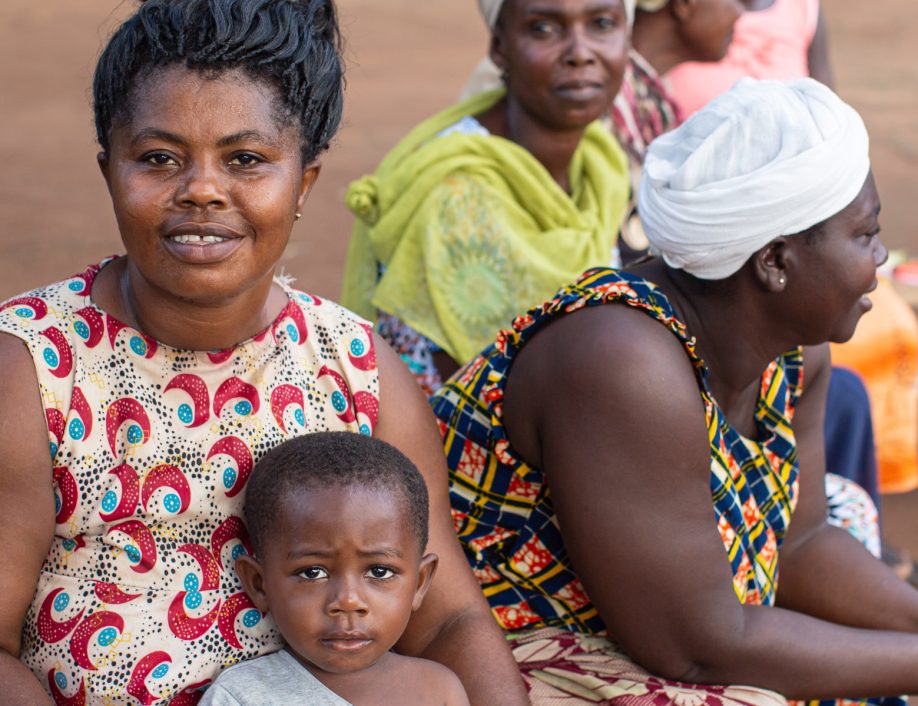 Ghana mother and child during meeting