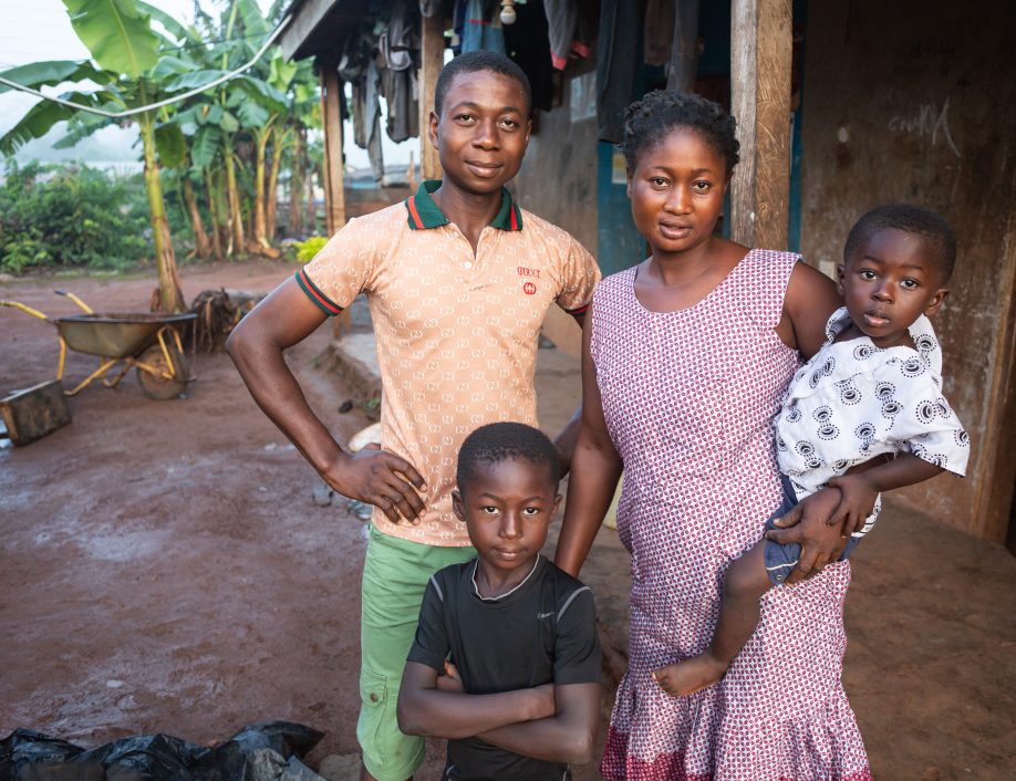 Nana Yaw Cocoa Farmer and family